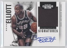2012 Contenders Substantial Signatures Materials /149 Sean Elliott #86 Auto 1e9