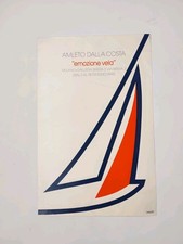 F Vintage  Poster Amleto Dalla Costa Emozione Vela Galleria Brera Milano 1995
