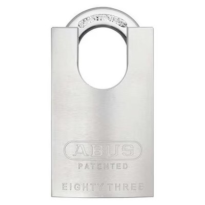 Abus 83/50 Rk Ka-200 Padlock, Keyed Alike, Standard Shackle, Square Brass Body,