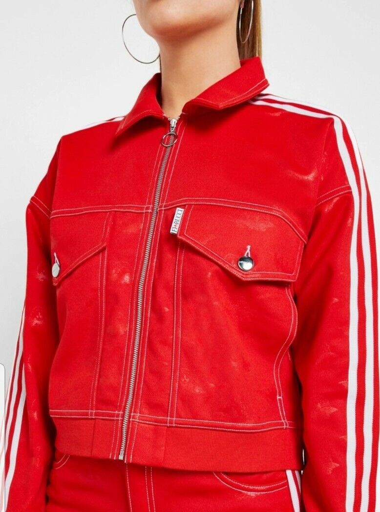 Women's Adidas Originals Fiorucci Jacket Red Luxury eBay