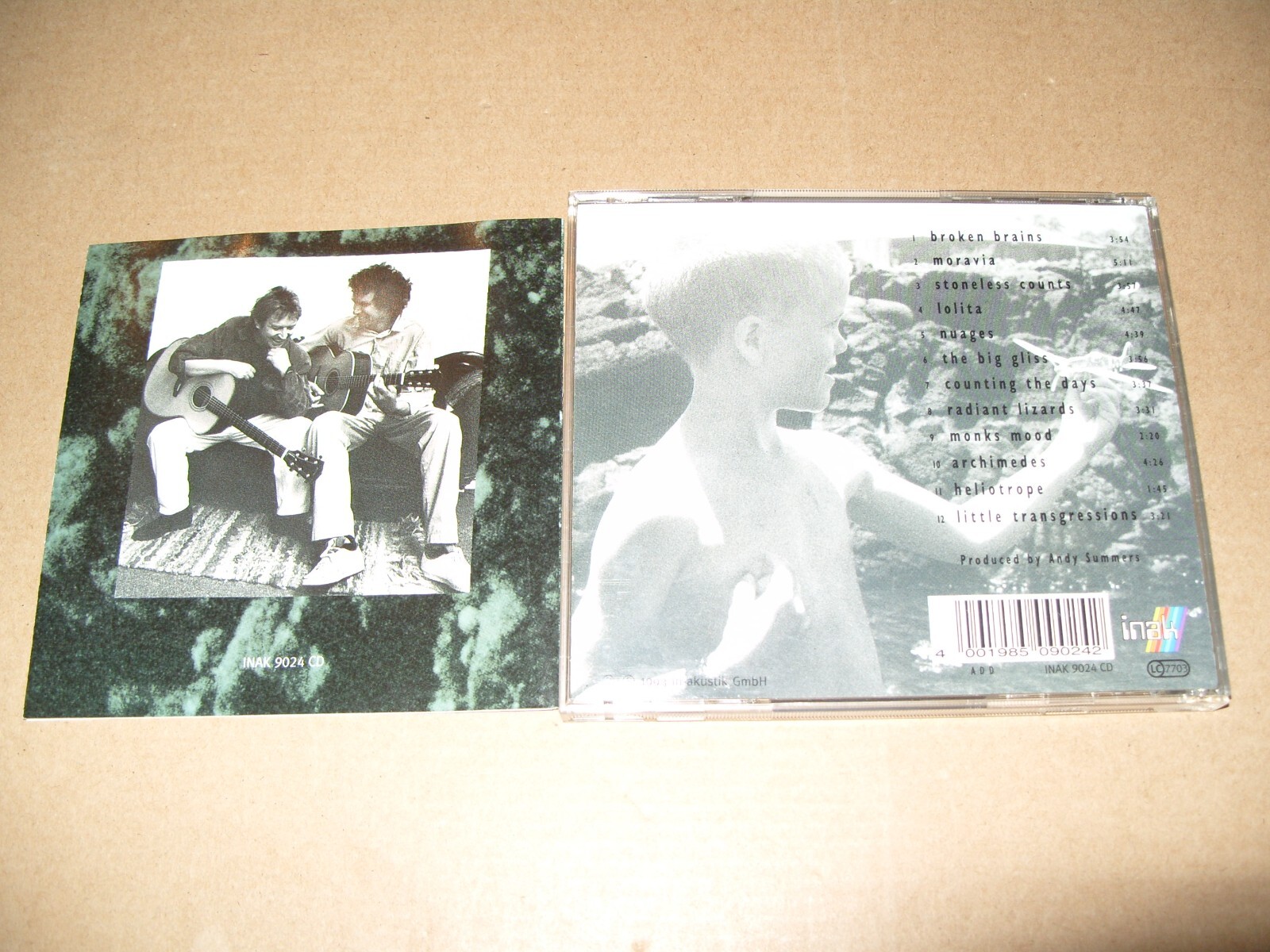 Andy Summers / John Etheridge: Invisible Threads (1993) CD EX/NM / INLAYS EXCELL