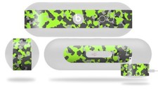 Skin for Beats Pill Plus Old School Camouflage Camo Lime Green Decal Wrap