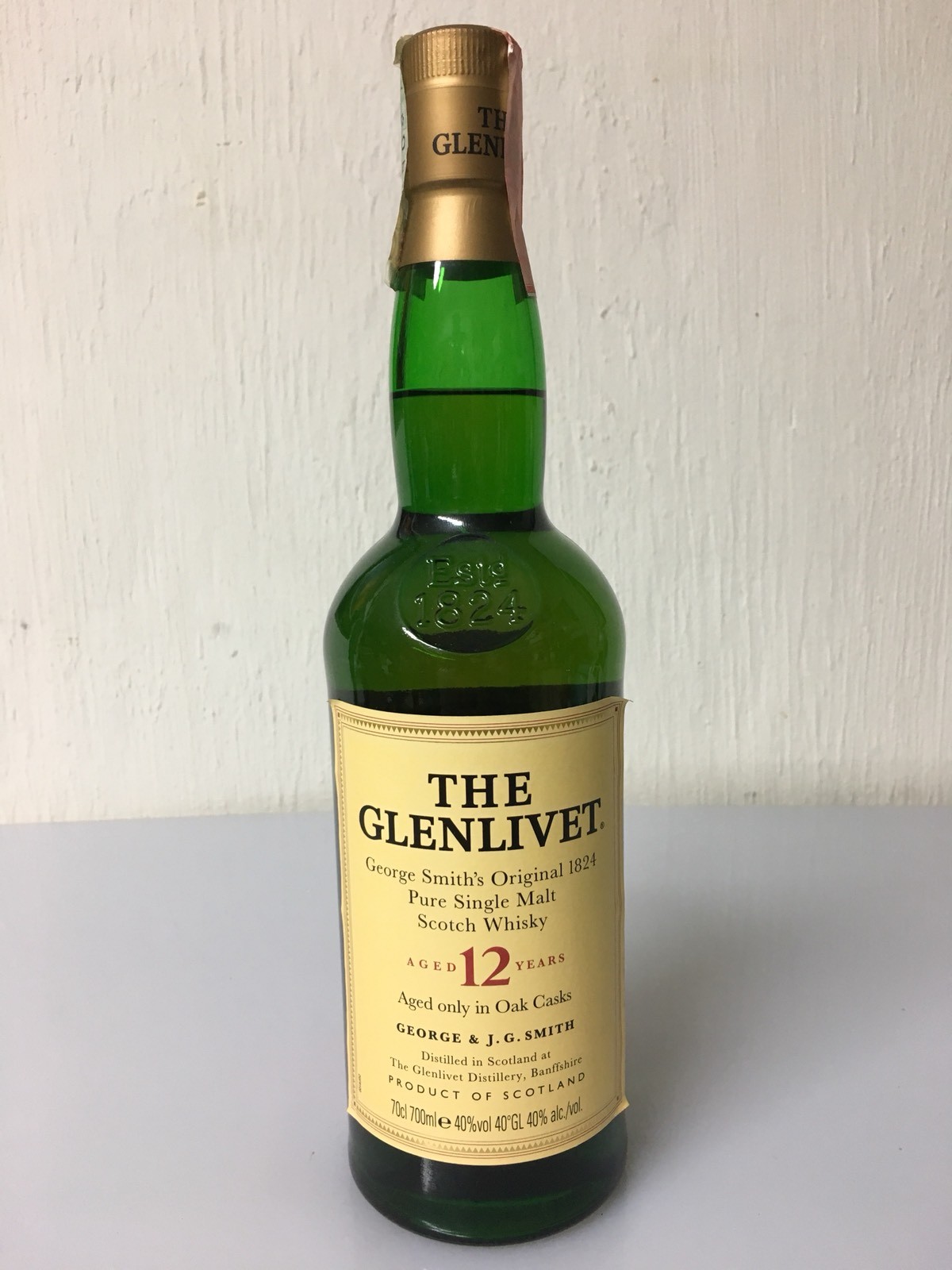 The Glenlivet 12yo Aged Oak Casks Pure Single Malt Scotch Whisky 70cl 40% Vol