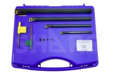 4Pcs SCLCR 5/16 3/8 1/2 5/8" Coolant Through Indexable Boring Bar Set CCMT L 
