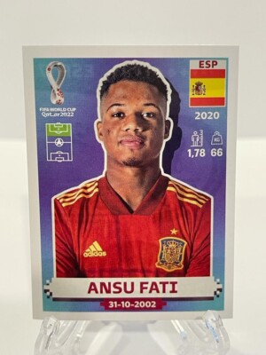 2022 Fifa World Cup Panini Sticker Qatar ANSU FATI Spain ESP17