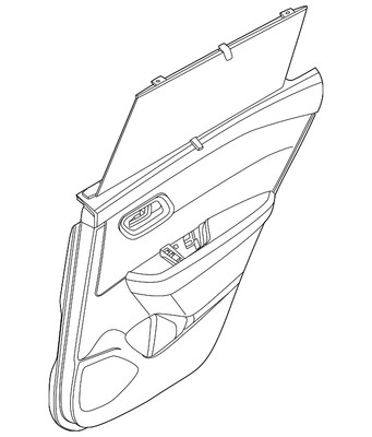 Genuine Nissan Door Trim Panel 829A0-6RA2B