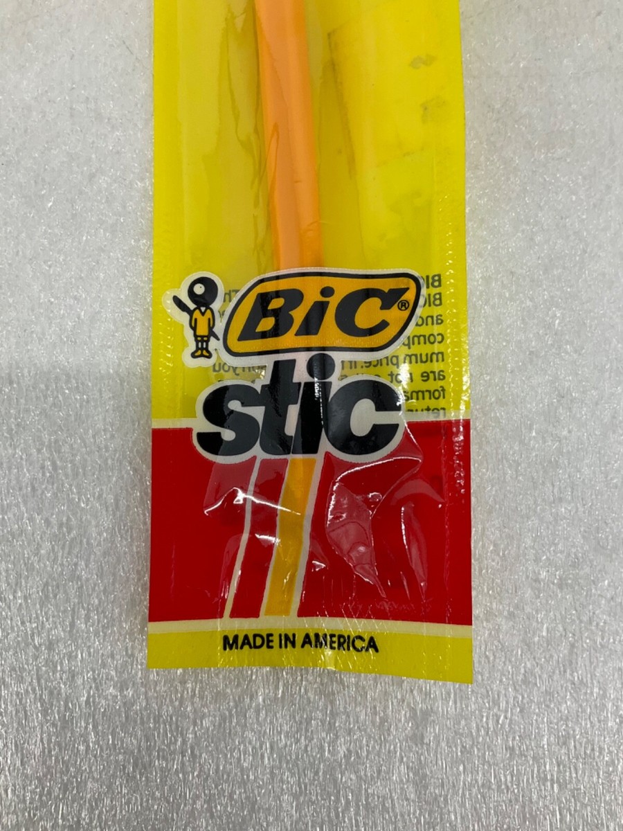 Bic Stic Vintage Pen 1980s 1983 Fine Point Red Ink Vtg Ball Pen