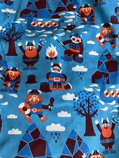 1 Yard Imported Vikings Fabric