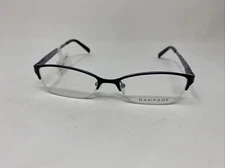 RAMPAGE R174 BLACK/BLUE 51/17/135 FLEX HINGE HALF RIMLESS EYEGLASSES EL00