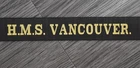 Royal Navy Cap Tally Ribbon - H.M.S. Vancouver. (DOT) - WW1 V-Class Destroyer