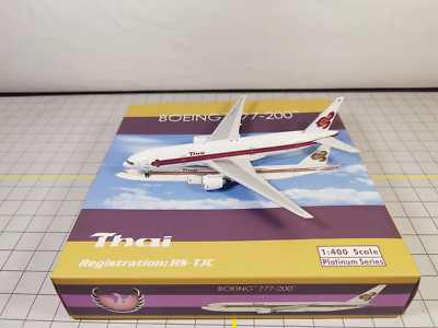 THAI AIRWAYS Boeing 777-200 Metall Flugzeug Modell Maßstab 1:400 Phoenix HS-TJC