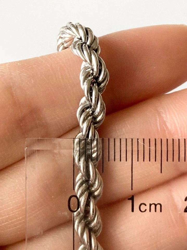 Milor 925 Italy Sterling silver rope chain adjustable bracelet - Image 3 of 4