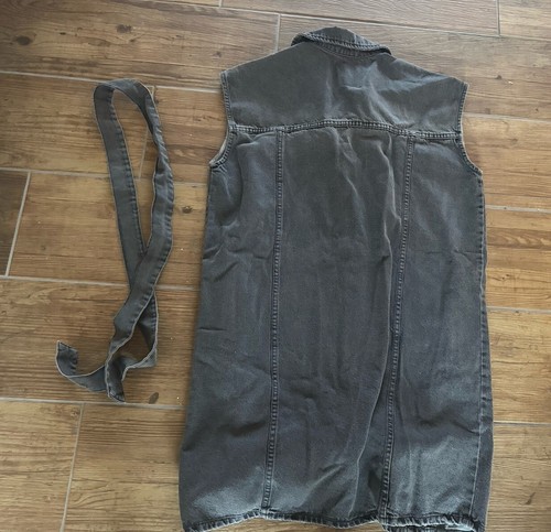 AMERICAN VINTAGE Kleid INK186 Robe Denim Regular Femme Grau Größe XS/S KOSTENLOSER VERSAND - Bild 11 von 11