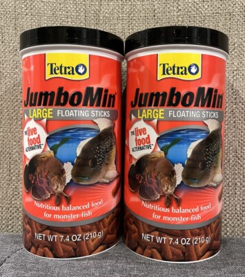 (2) X JumboMin Tetra Large Floating Sticks, Food for Monster Fish 7.4 Ounce 2026