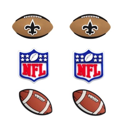 NFL New Orleans Saints Football Team For Crocs Shoe Charms Jibbitz  pieces