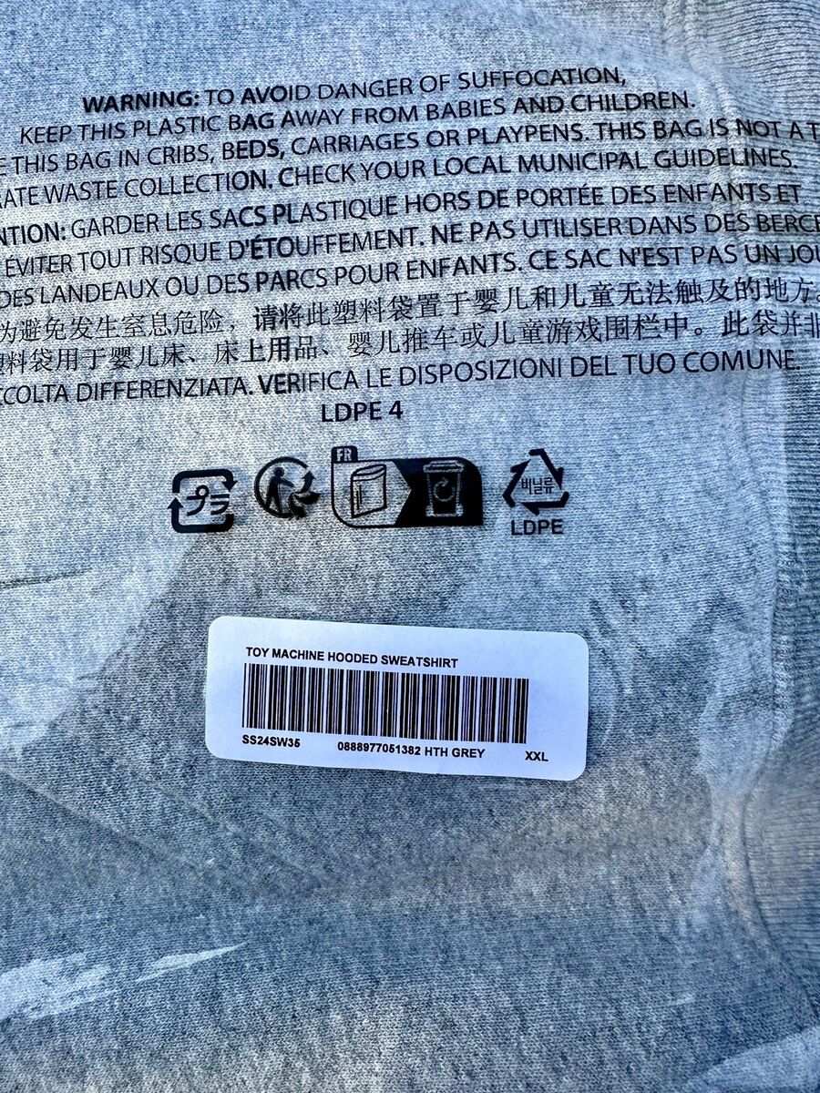 Supreme x Toy Machine Hooded Sweatshirt Grey SS24 XXL Supreme x Toy Machine Hooded Sweatshirt Grey SS24 XXL