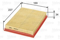 Valeo 585122 Luftfilter FüR Honda, Infiniti, Nissan, Renault, Subaru