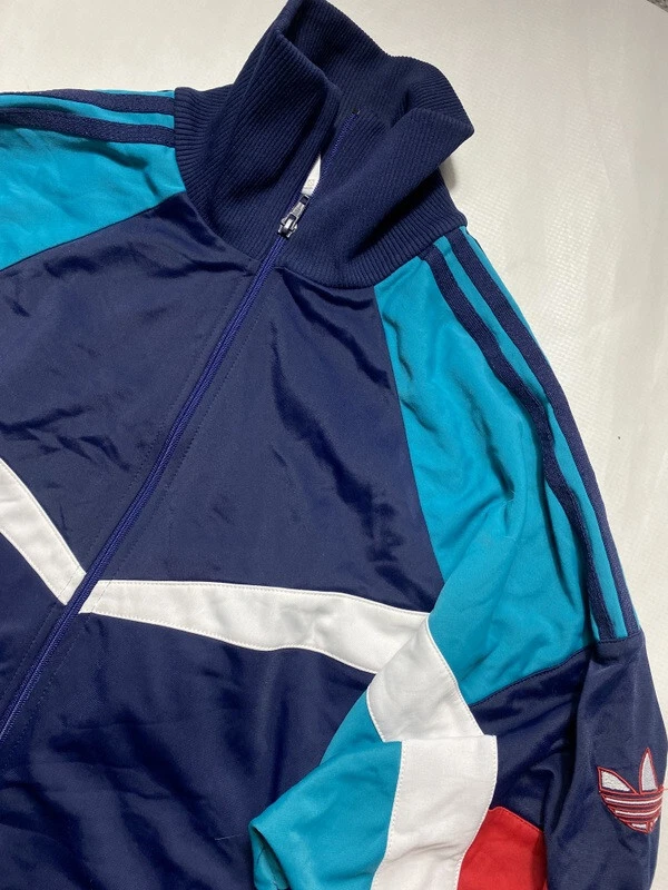 ADIDAS ORIGINALS 1980 s TRACKSUIT TOP Made in Hungary RETRO
