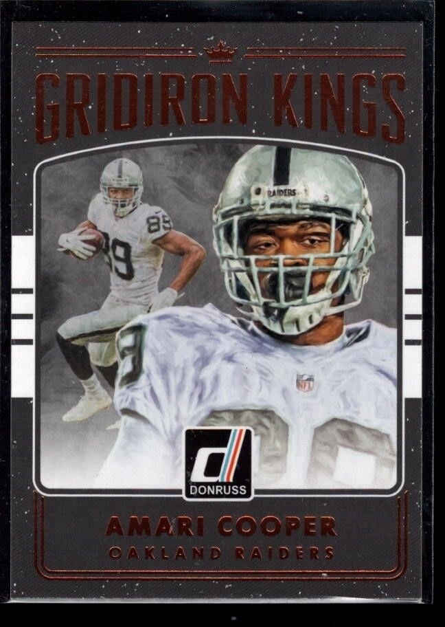 AMARI COOPER RAIDERS GRIDIRON KINGS GOLD INSERT CARD SP 2016 PANINI DONRUSS #39