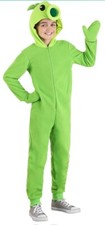 Kid's Plants vs Zombies Video Game Peashooter Jumpsuit Costume Medium Used 