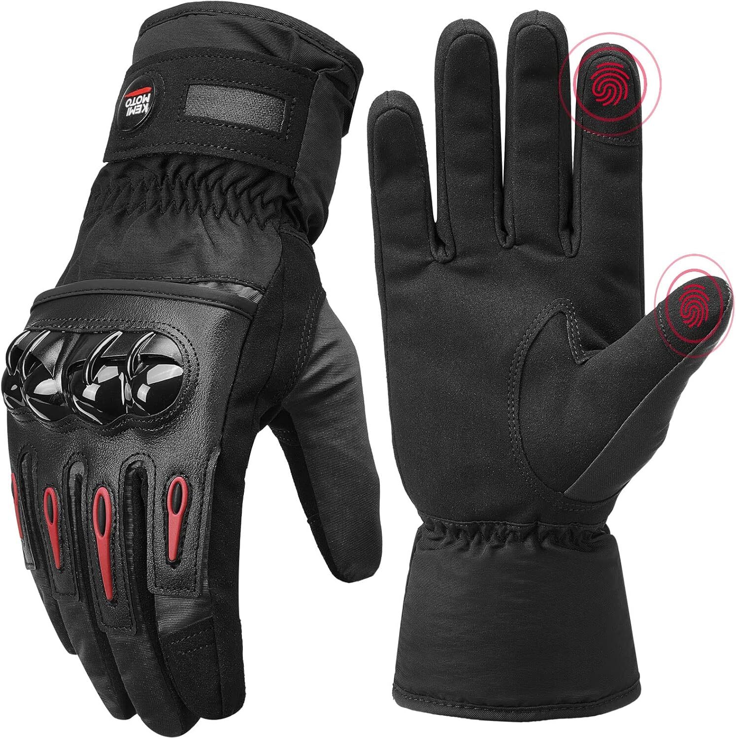 Cold Weather Motorcycle Winter Gloves for Men & Women - ATV Skiing Windproof Warm