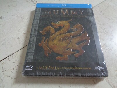 THE MUMMY Tomb of Dragon Emperor OOP Blu-ray SteelBook DEBOSSED Brendan Fraser