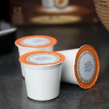 12 K-Cups Caffe de Aroma Decaf Caramel Cream Coffee Single Serve Cups, No Box