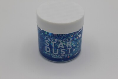 LAVENDER STARDUST ALOE VERA GLITTER GEL BLUE FOR FACE BODY HAIR C360CH