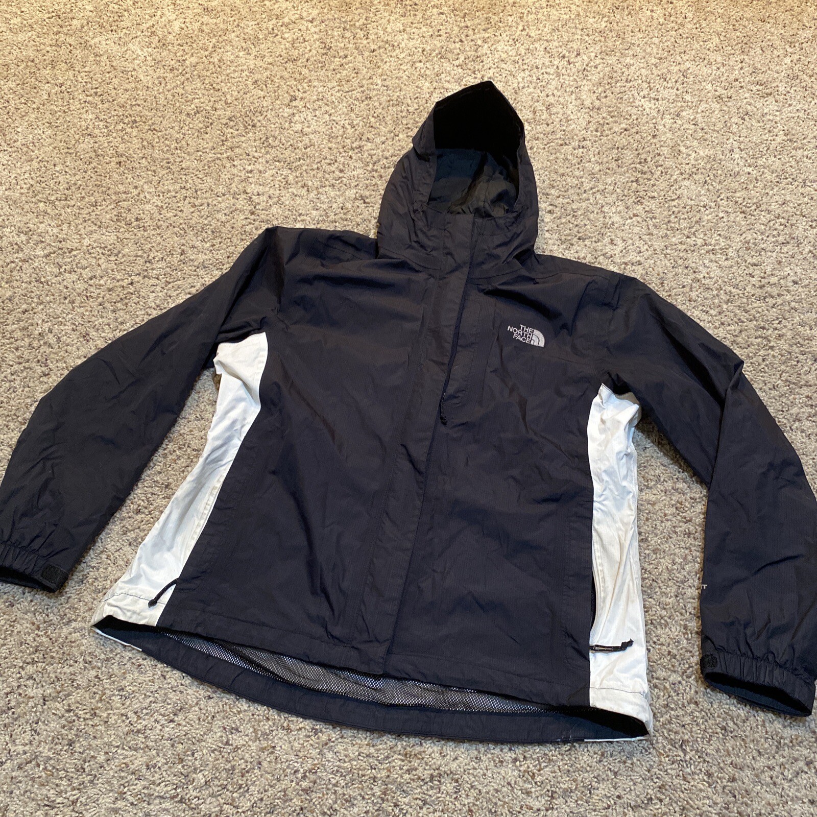 The North Face Womens Jacket HyVent RN 61661 CA 30516 Black White Large