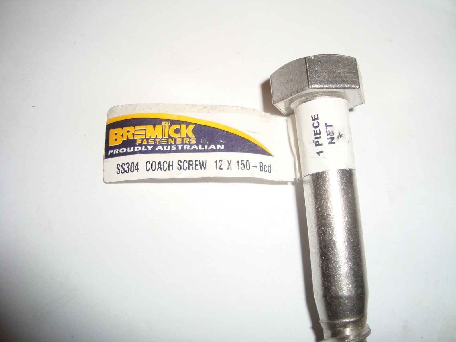 Hex Coach Screw M12 x 150mm "STAINLESS STEEL 304G",Lag Bolt ,, lot of