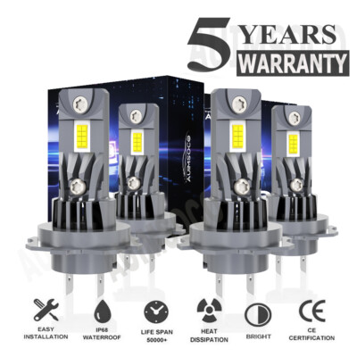 For Renault Fluence Sedan 4-Door 2011-2017 6500K LED Headlight Hi Low Bulbs Kit