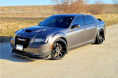 22” FERRADA FR4 MATTE BLACK WHEELS FOR CHRYSLER 300 C RWD SRT 22X9