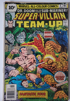 SUPER-VILLAIN TEAM-UP #6 MARVEL 1976 DR. DOOM SUB-MARINER very good cond 6.0 fin