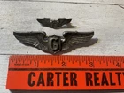 ORIGINAL WWII USAAF 3” & 1” STERLING GLIDER PILOT WINGS, PB