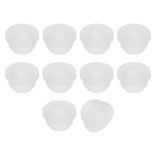 10Pcs Rubber Grommets 7.5mm Drill Hole, 5mm ID Hole Top Hat Hole Plug, Clear