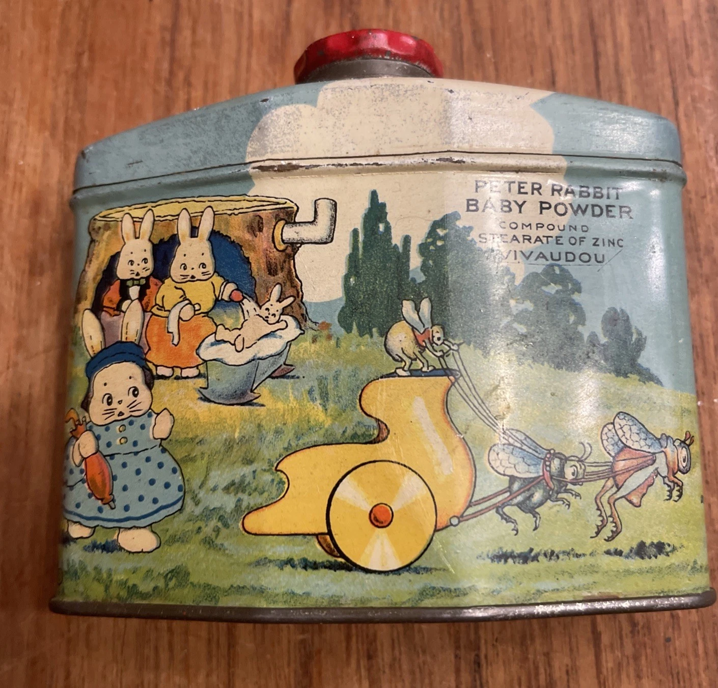 Antique Peter Rabbit Baby Powder