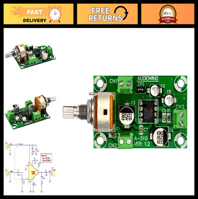 Audio Mono Amplifier Module Board - NJM386D LM386, Battery Supply, DIY Electroni