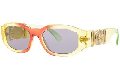 Versace VE4361 5530/1 Sunglasses Men's Yellow Gradient/Red/Green/Grey 53mm