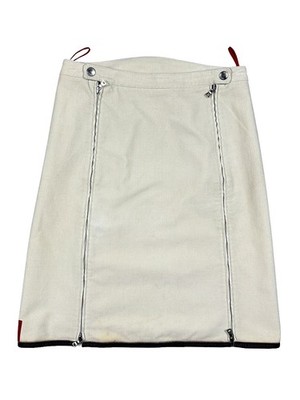 Prada Sport Linea Rossa Cordrock mit doppeltem Reißverschluss - Größe 42 IT / passt Größe S-M