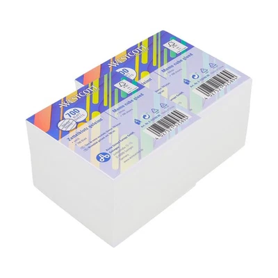 Westcott Notizzettel weiß 700 Blatt (2er-Set), Zettelblock geleimt 9 x 9 cm