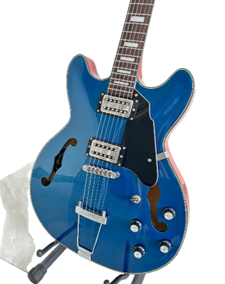 Grote 335-03 Electric Guitar Maple Semi-Hollow Body Blue Color | eBay