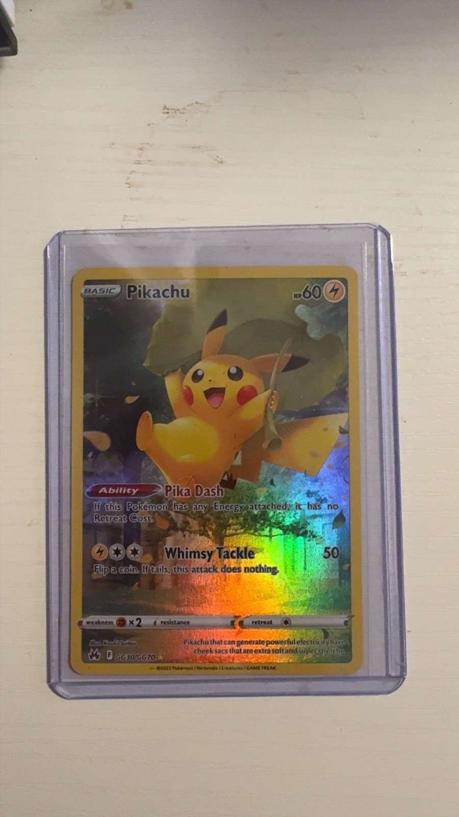 Pikachu gg30/gg70 crown zenith galarian gallery NM English ultra rare