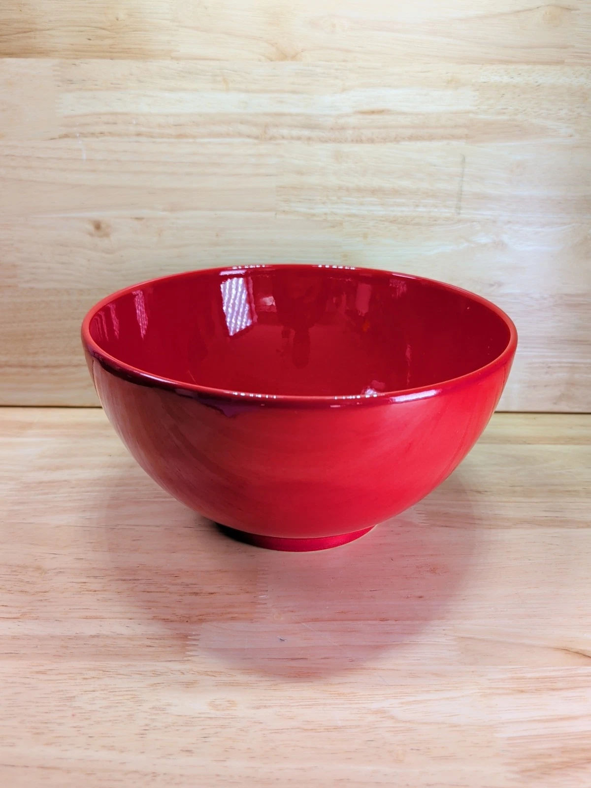 Waechtersbach Germany Fun Factory Large Cherry Red Salad Serving Mix Bowl 9"