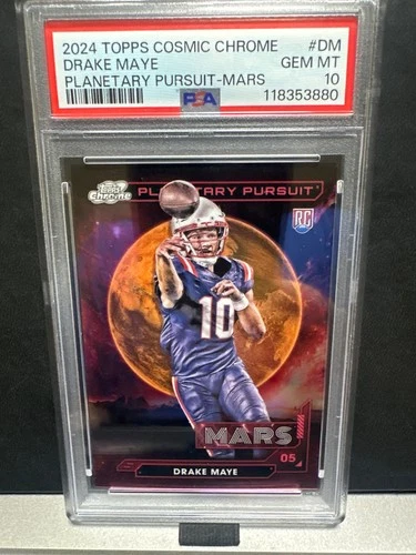 2024 TOPPS COSMIC CHROME PLANETARY PURSUIT MARS #DM DRAKE MAYE RC PSA 10