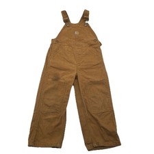 Carhartt Bib Overalls Kids 3T Canvas Double Knee OX8609-B