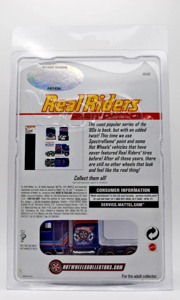 Hot Wheels 2010 RLC Real Riders серия 9 Thunder Roller #1288/5000 низкий No - Изображение 2 из 3