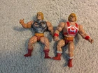 VINTAGE 80's BATTLE ARMOR  AND THUNDER PUNCH  HE MAN ACTION FIGURES - INCOMPLETE