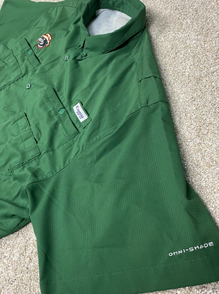 Chemise De Pêche Columbia PFG – Homme 3X – Verte – Manches Courtes – Protection Solaire