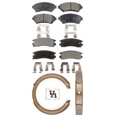 Transit Auto KTN-100592 Brake Pad Sets 4-Wheel Set Front & Rear for Chevy Olds