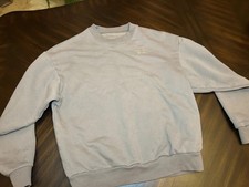 Alo Yoga Accolade Crew Neck Pullover Sweatshirt Crystal Clear Blue Size Small